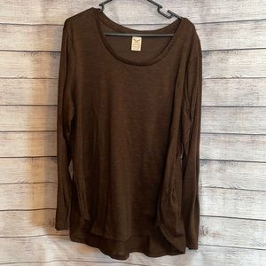 Faded Glory -brown long-sleeve shirt